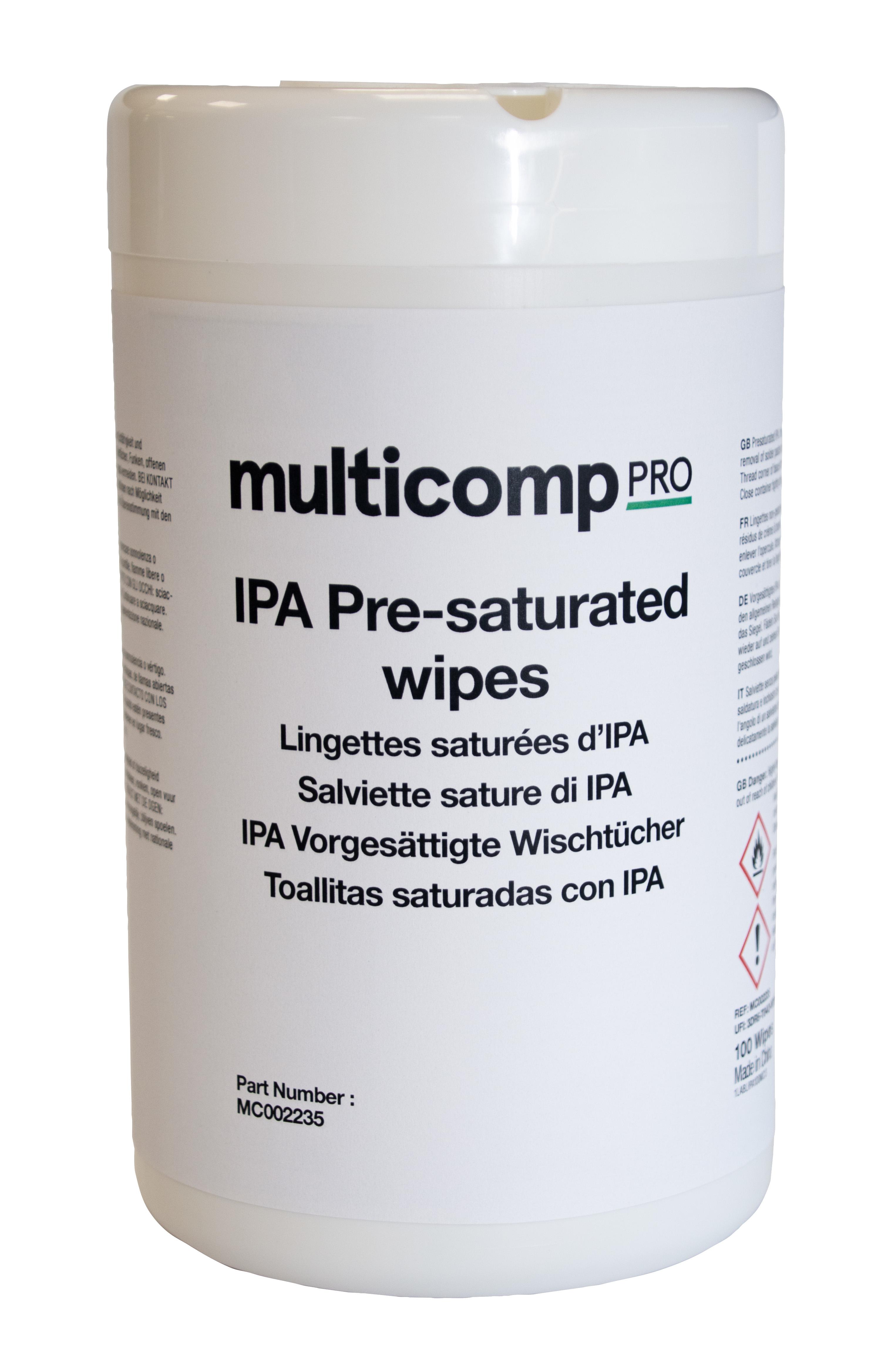 Multicomp Pro Mc002235 Cleaning Wipe, 190X140Mm, Polyviscous