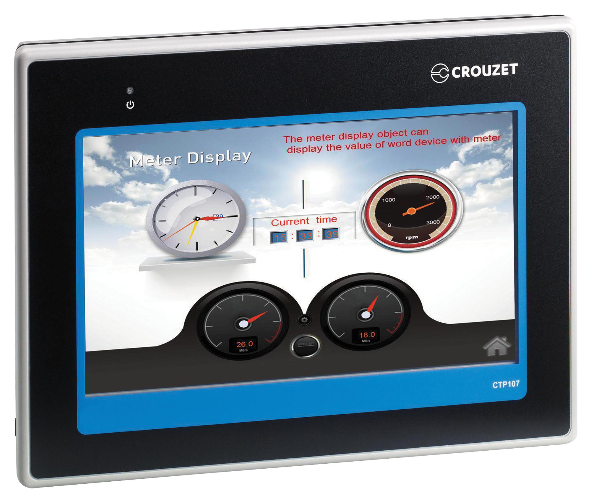 Crouzet 88970563 Hmi Touch Panel W/ Cable, 7 Inch