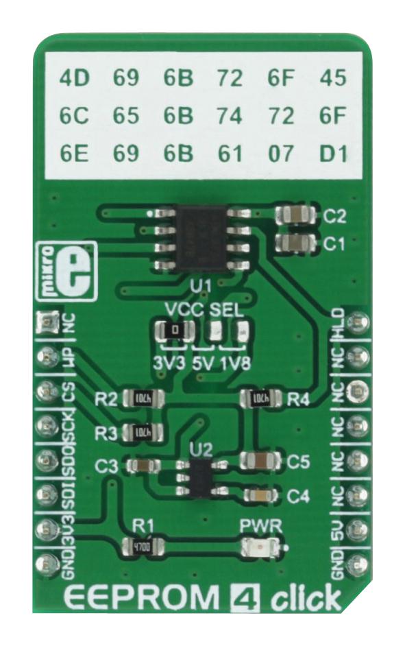 Mikroelektronika Mikroe-2536 Eeprom 4 Click Board