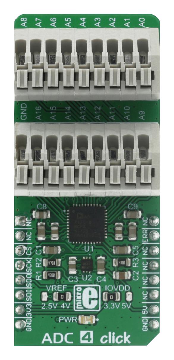 Mikroelektronika Mikroe-2879 Adc 4 Click Board