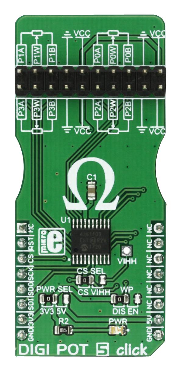 Mikroelektronika Mikroe-2863 Digi Pot 5 Click Board