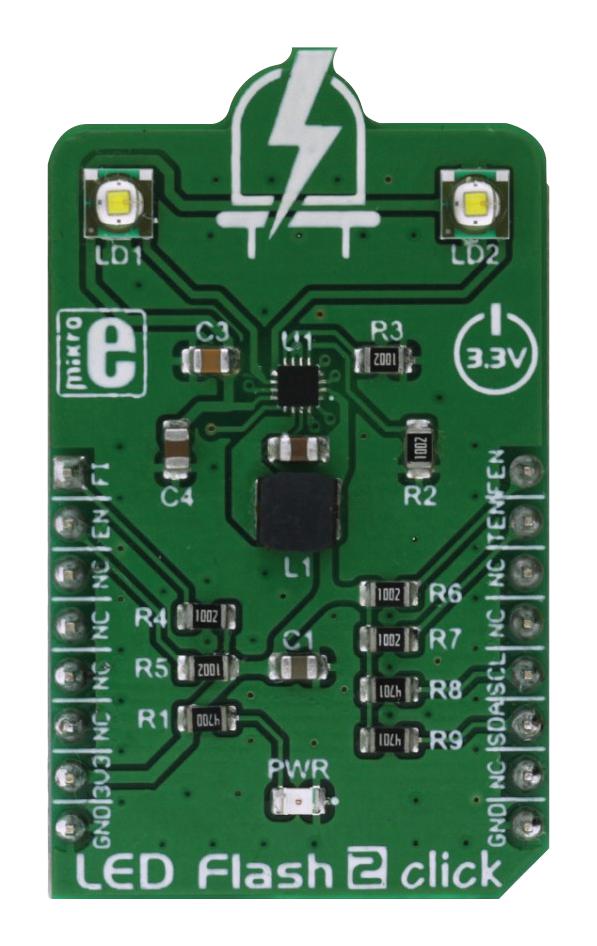 Mikroelektronika Mikroe-2830 Led Flash 2 Click Board