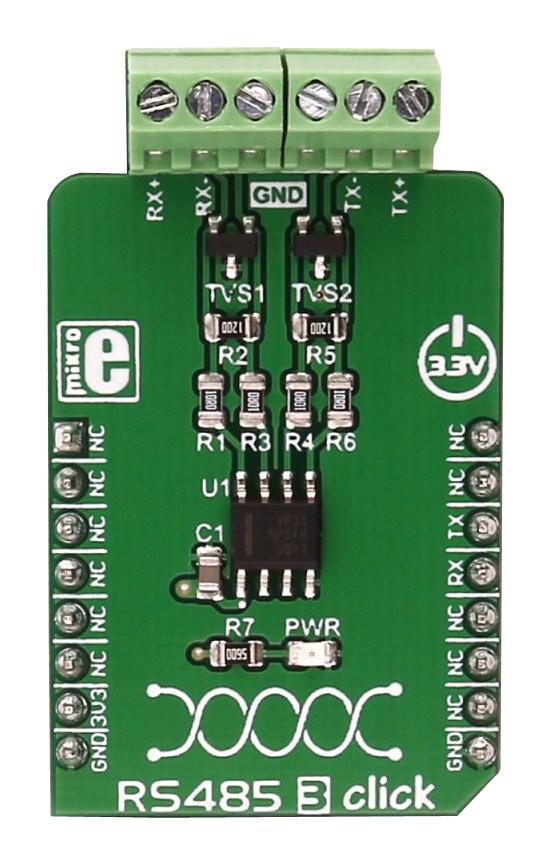 Mikroelektronika Mikroe-2821 Rs485 3 Click Board