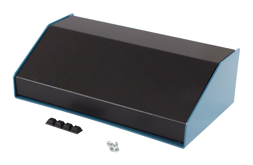 Hammond 1456Ke3Bkbu Enclosure, Instrument, Alum, Black/blue