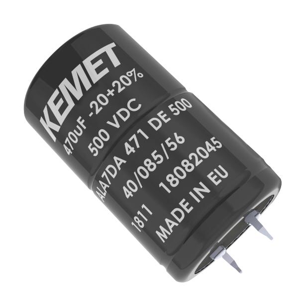 Kemet Ala7Df471Cf450 Cap, Alu Elec, 470Uf, 450V, Snap-In