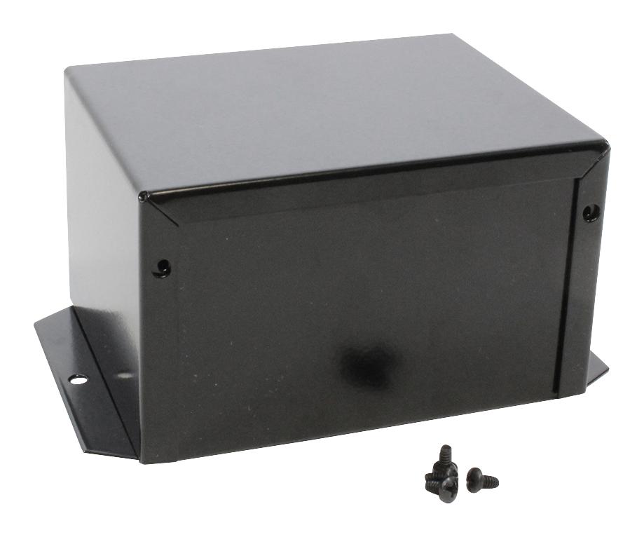 Hammond 1411Fblbk Enclosure, Utility Box, Alum, Black