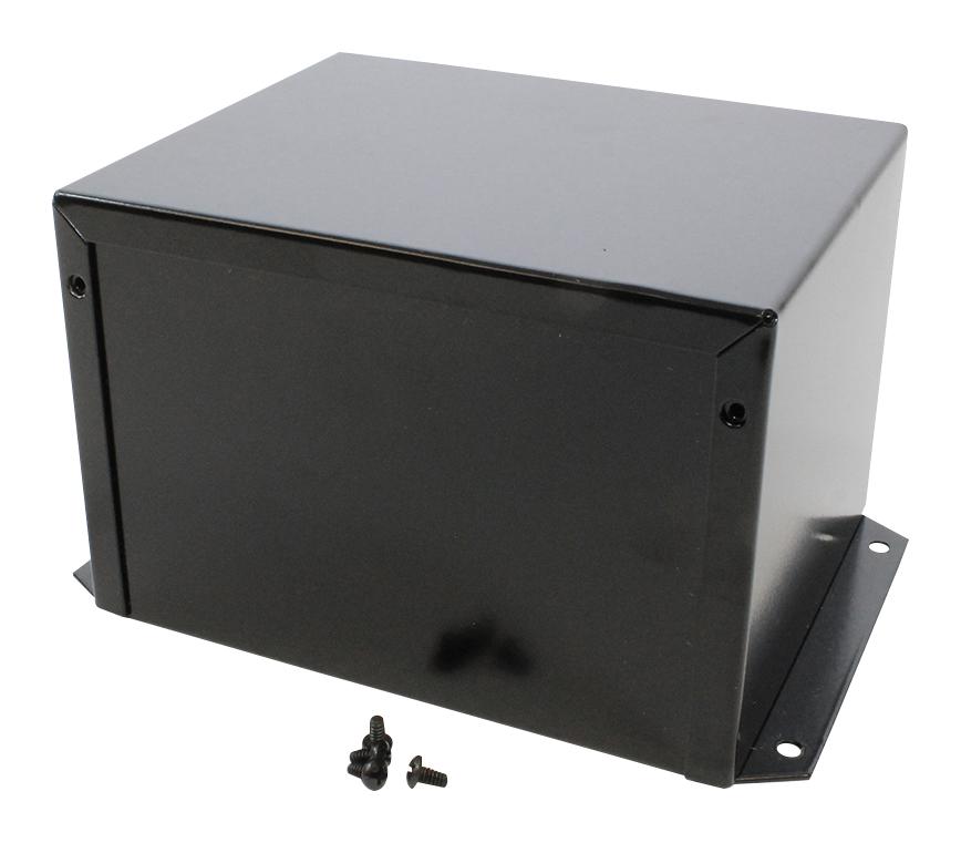 Hammond 1411Fbpbk Enclosure, Utility Box, Alum, Black