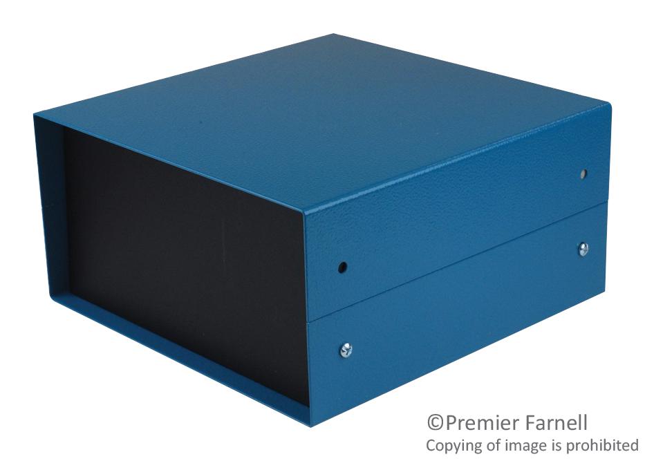 Hammond 1458D5B Enclosure, Instrument, Steel, Blue