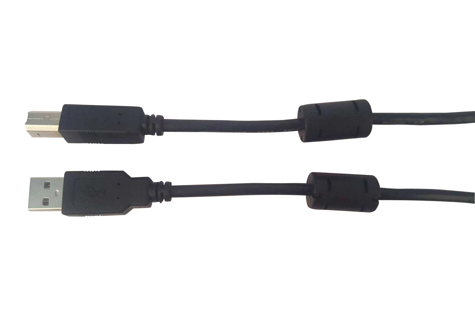 Multicomp Pro Mc002732 Usb Cable, 2.0 Plug A-B, 6Ft, Black