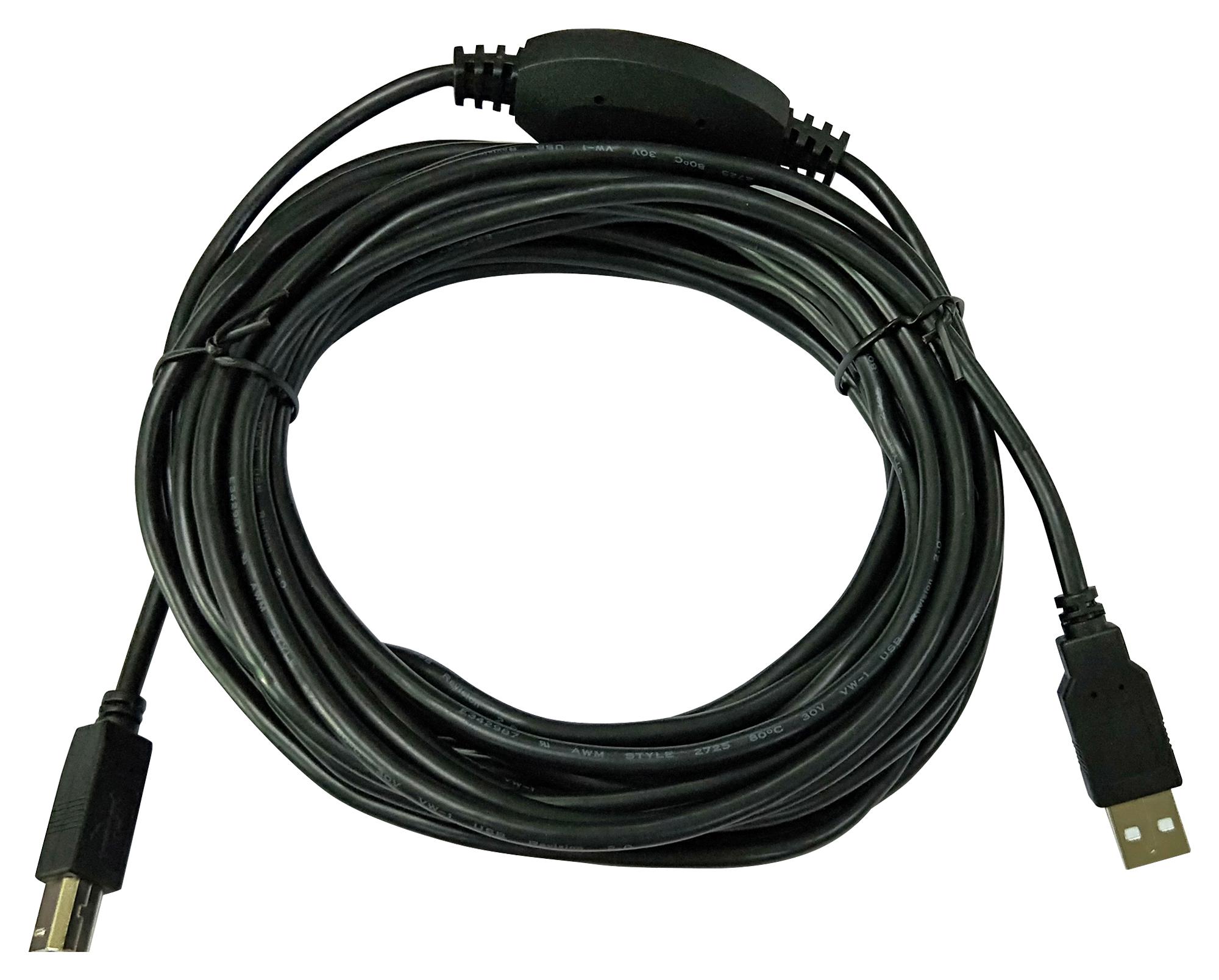 Multicomp Mc002733 Usb Cable, 2.0 Plug A-B, 25Ft, Black