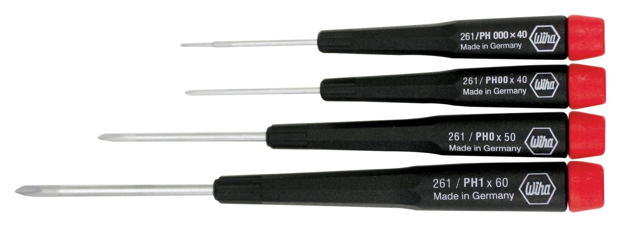 Wiha 26194 Phillips Screwdriver Set, 4Pc