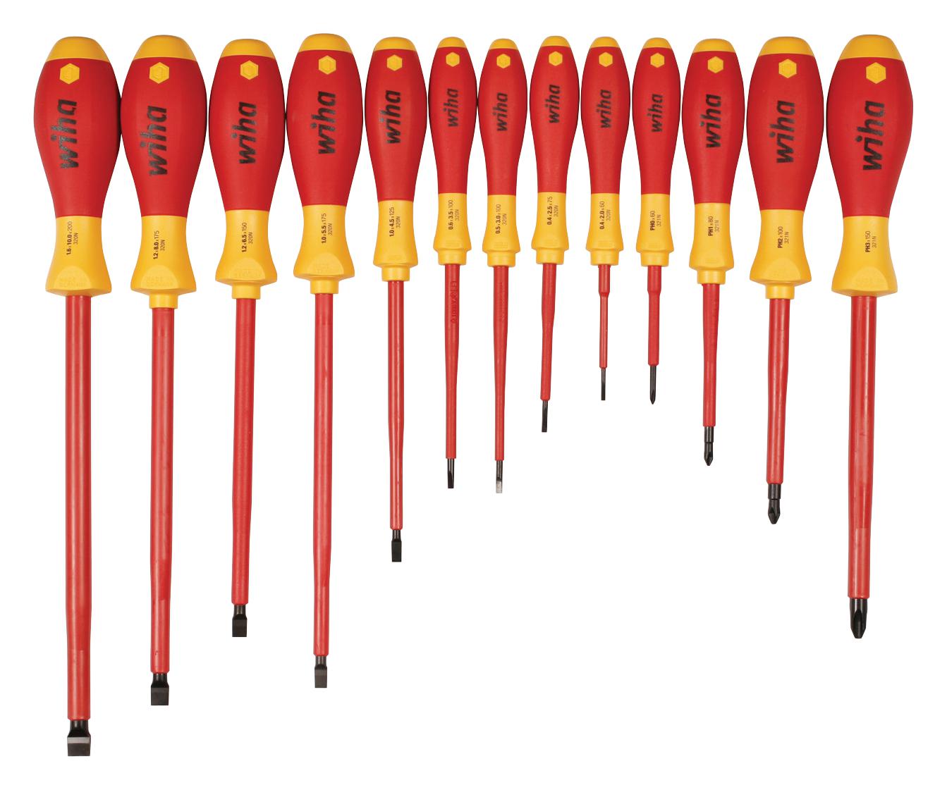 Wiha 32094 Slotted/phillips Screwdriver Set, 13Pc