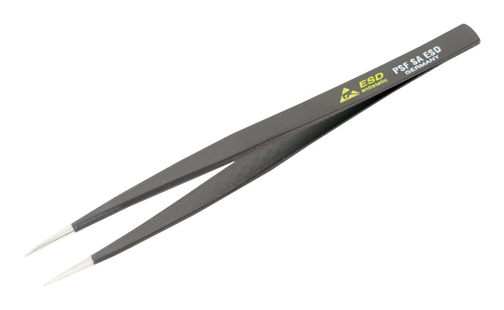 Wiha 44523 Tweezer, Esd, Stainless Steel, 125Mm