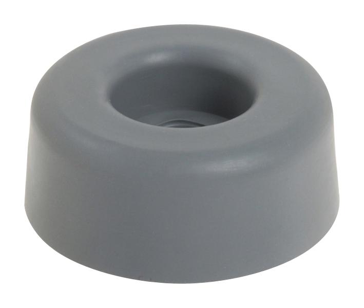 Keystone 726 Recessed Bumper, Rubber, Round, Grey