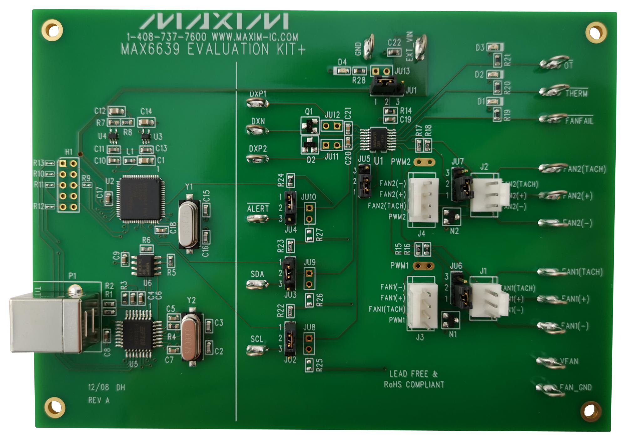 Analog Devices Max6639Evkit+ Evaluation Kit, Temperature Sensor