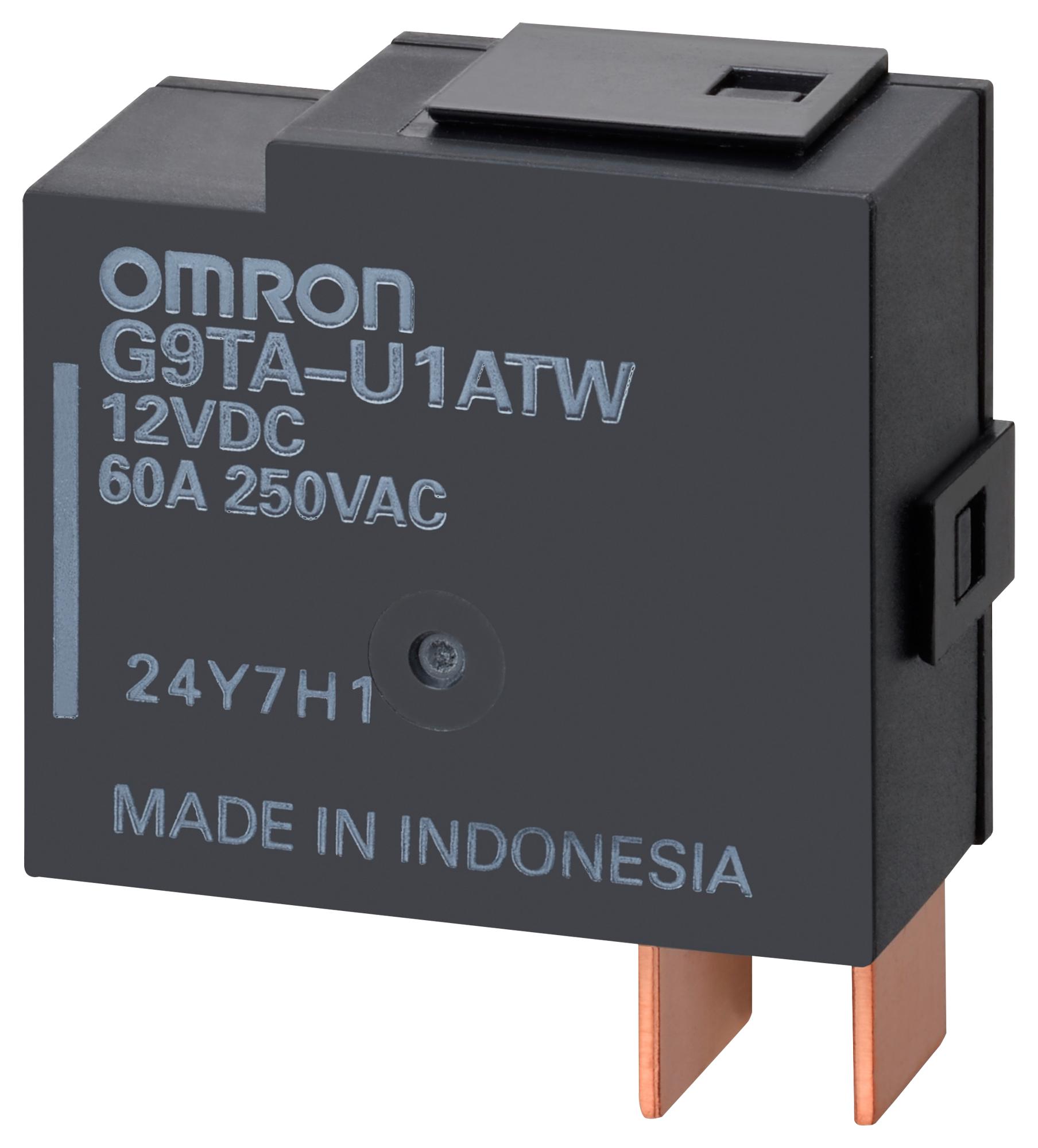 Omron Electronic Components G9Ta-U1Atw  Dc12 Power Relay, Spst-No, 60A, 250V, Bracket