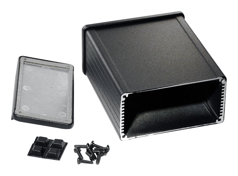 Hammond 1457N1202Ebk Enclosure, Multipurpose, Aluminium, Blk