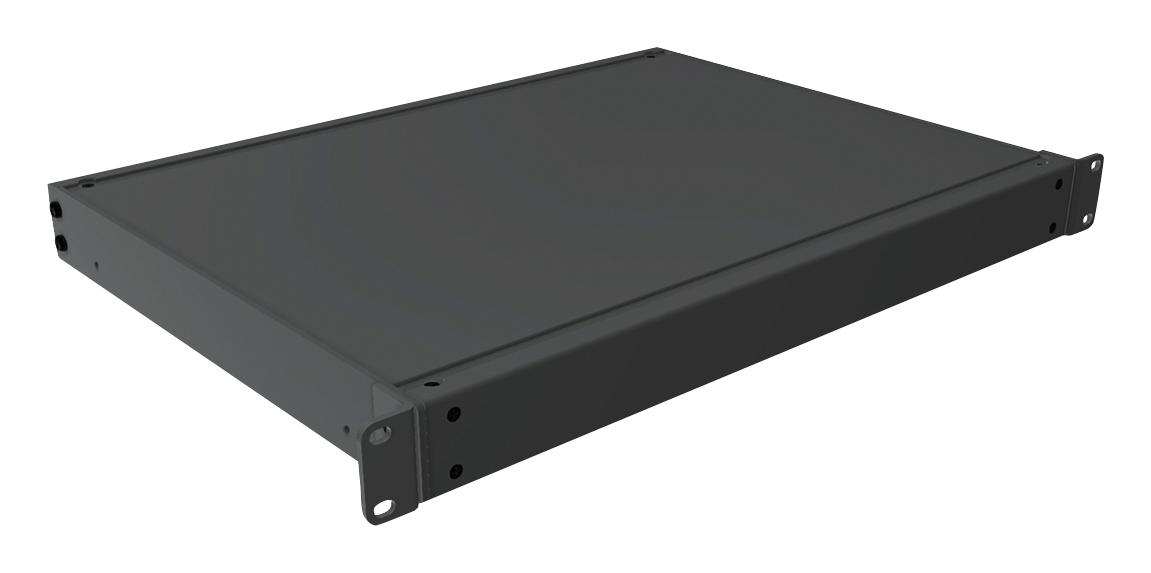 Hammond Rmcs190113Bk1 Rack Mount Cabinet, 1U, Alum, Black