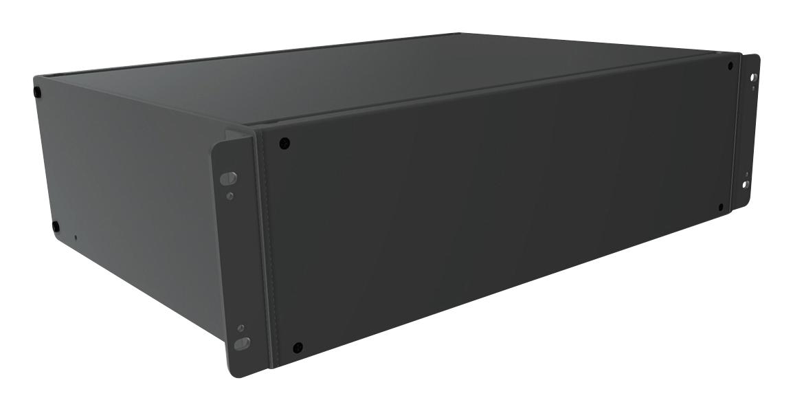 Hammond Rmcs190513Bk1 Rack Mount Cabinet, 3U, Alum, Black