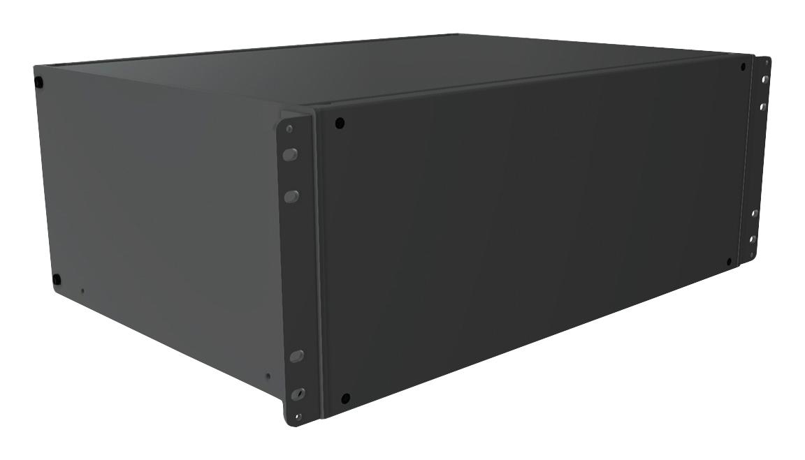 Hammond Rmcs190713Bk1 Rack Mount Cabinet, 4U, Alum, Black