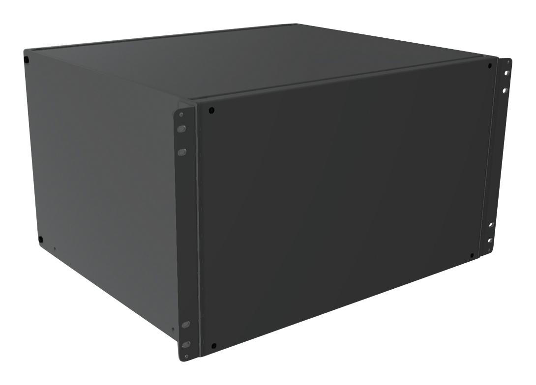 Hammond Rmcs191015Bk1 Rack Mount Cabinet, 6U, Alum, Black