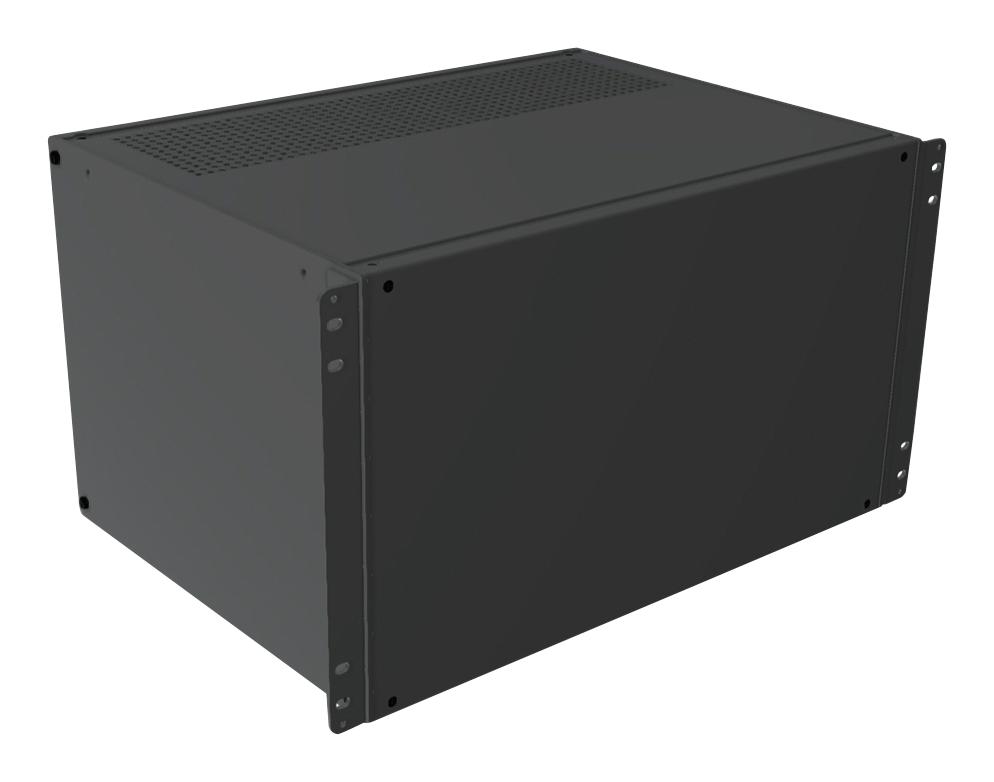 Hammond Rmcv191013Bk1 Rack Mount Cabinet, 6U, Alum, Black