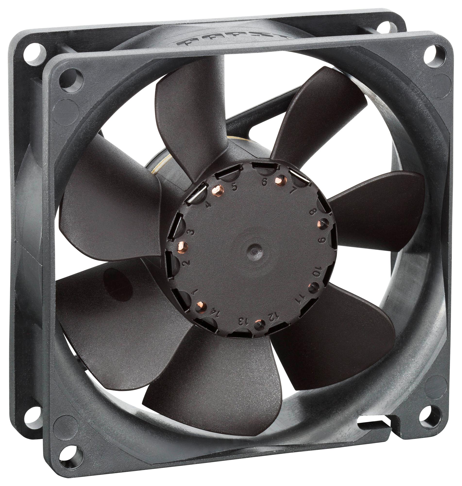 Ebm-Papst 8412Nghar-183 Axial Fan, 80Mm, 12Vdc, 0.23A