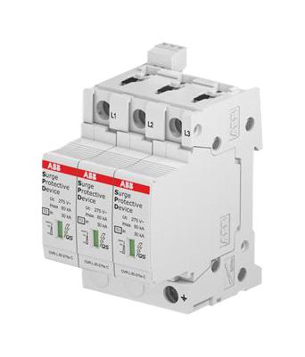 Abb - Soule Ovr T2 3L 80-275S P Ts Qs Mains Surge Protector, 275Vac, Din Rail