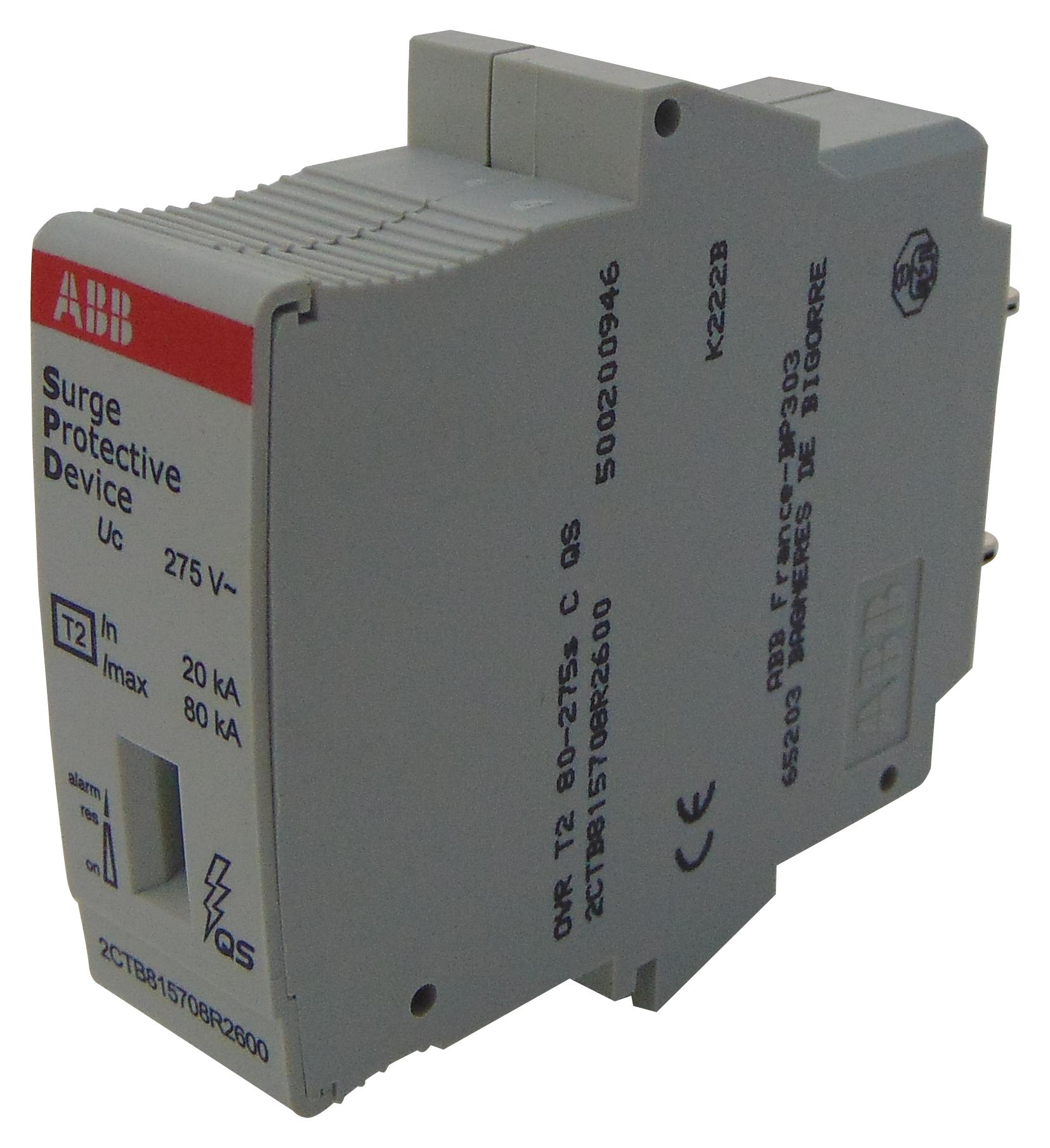 Abb - Soule 2Ctb815708R2600 Mains Surge Protector, 275Vac, Din Rail