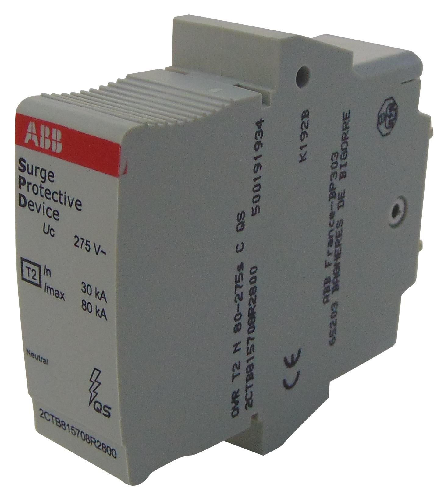 Abb - Soule 2Ctb815708R2800 Mains Surge Protector, 275Vac, Din Rail