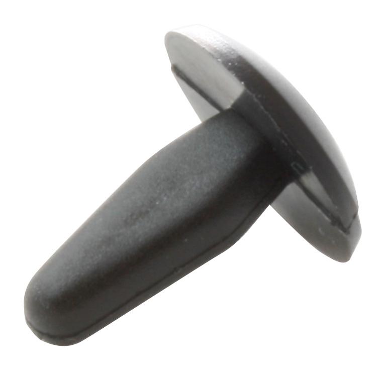 Essentra Components Tr-3 Tough Rivet, Nylon 6.6, 4.7Mm, Black