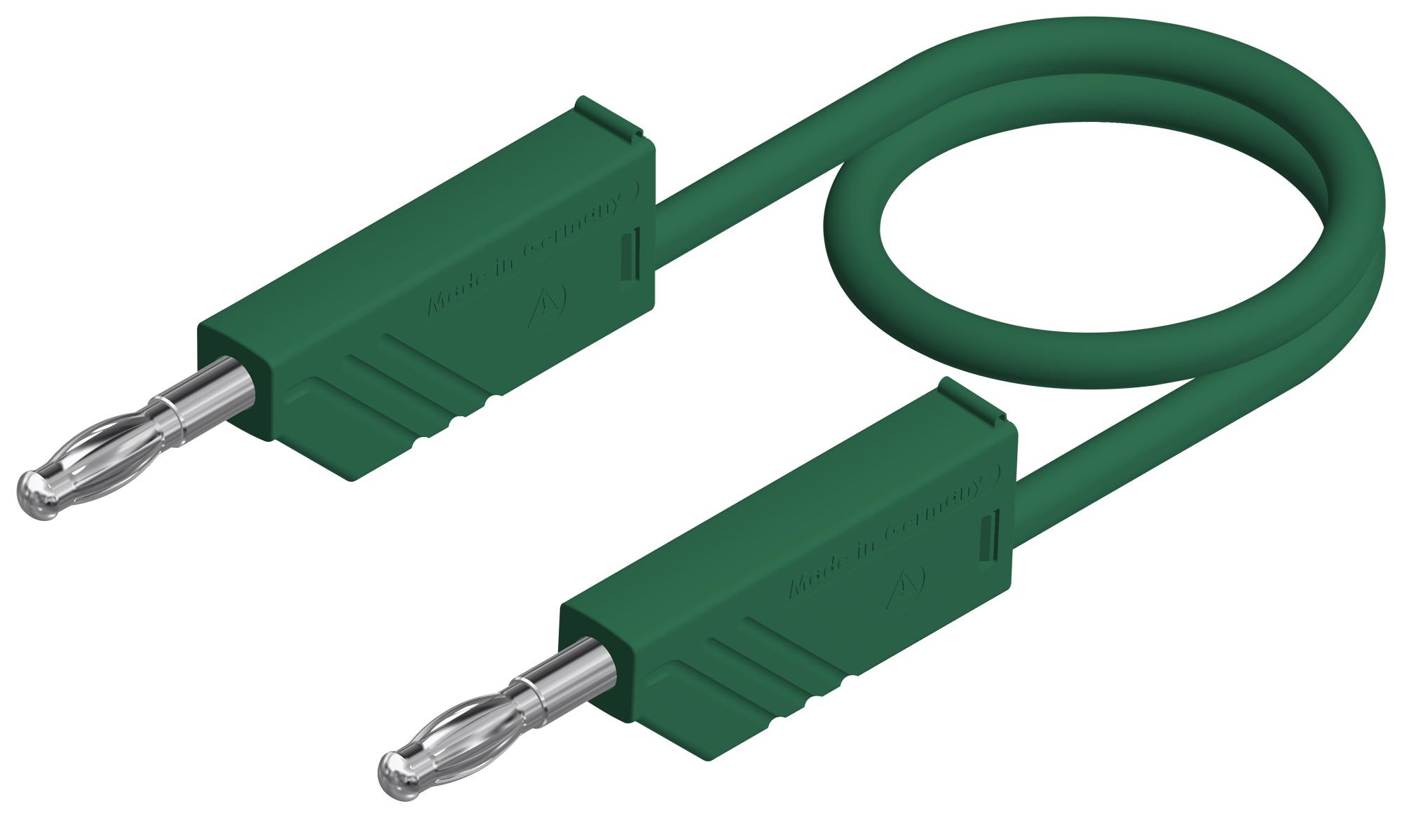 Hirschmann Test And Measurement 934058104 Test Lead, 4Mm Banana Plug, Green, 250Mm