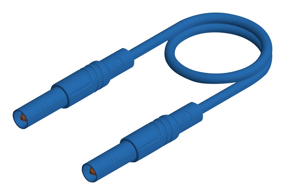 Hirschmann Test And Measurement 934076102 Test Lead, 4Mm Banana Plug, Blue, 2M