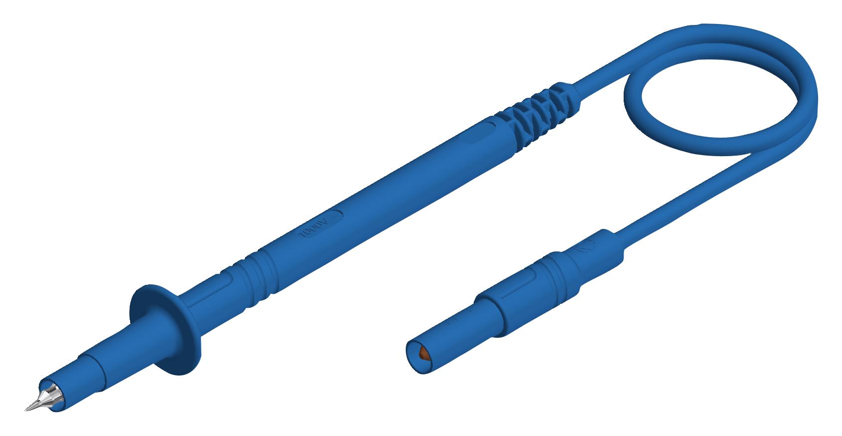 Hirschmann Test And Measurement 934159102 Test Lead, Probe-4Mm Banana Plug, Blue