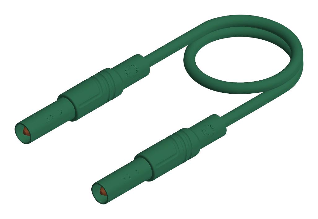 Hirschmann Test And Measurement 934172104 Test Lead, 4Mm Banana Plug, Green, 500Mm