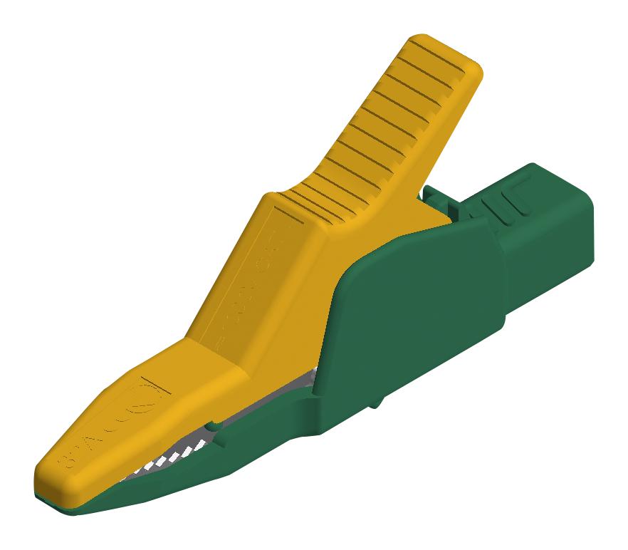 Hirschmann Test And Measurement 972405188 Crocodile Clip, 30Mm, Green/yellow, 32A