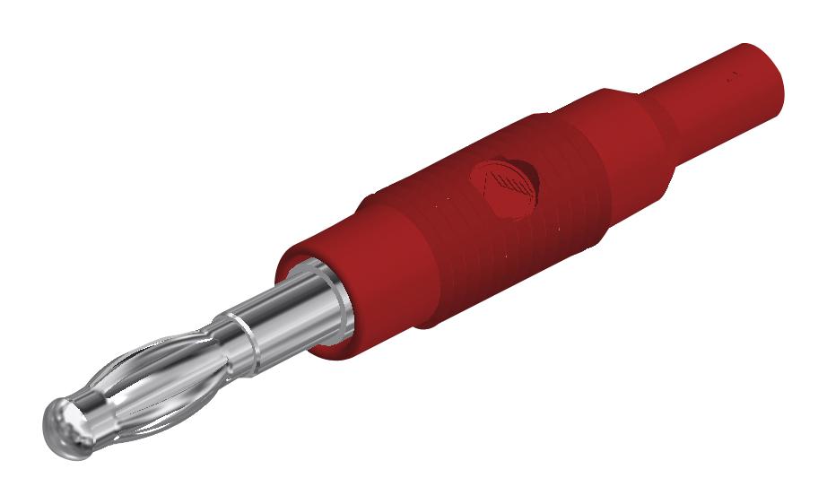 Hirschmann Test And Measurement 973599101 Conn, Banana, Plug, 6A, Solder, Red