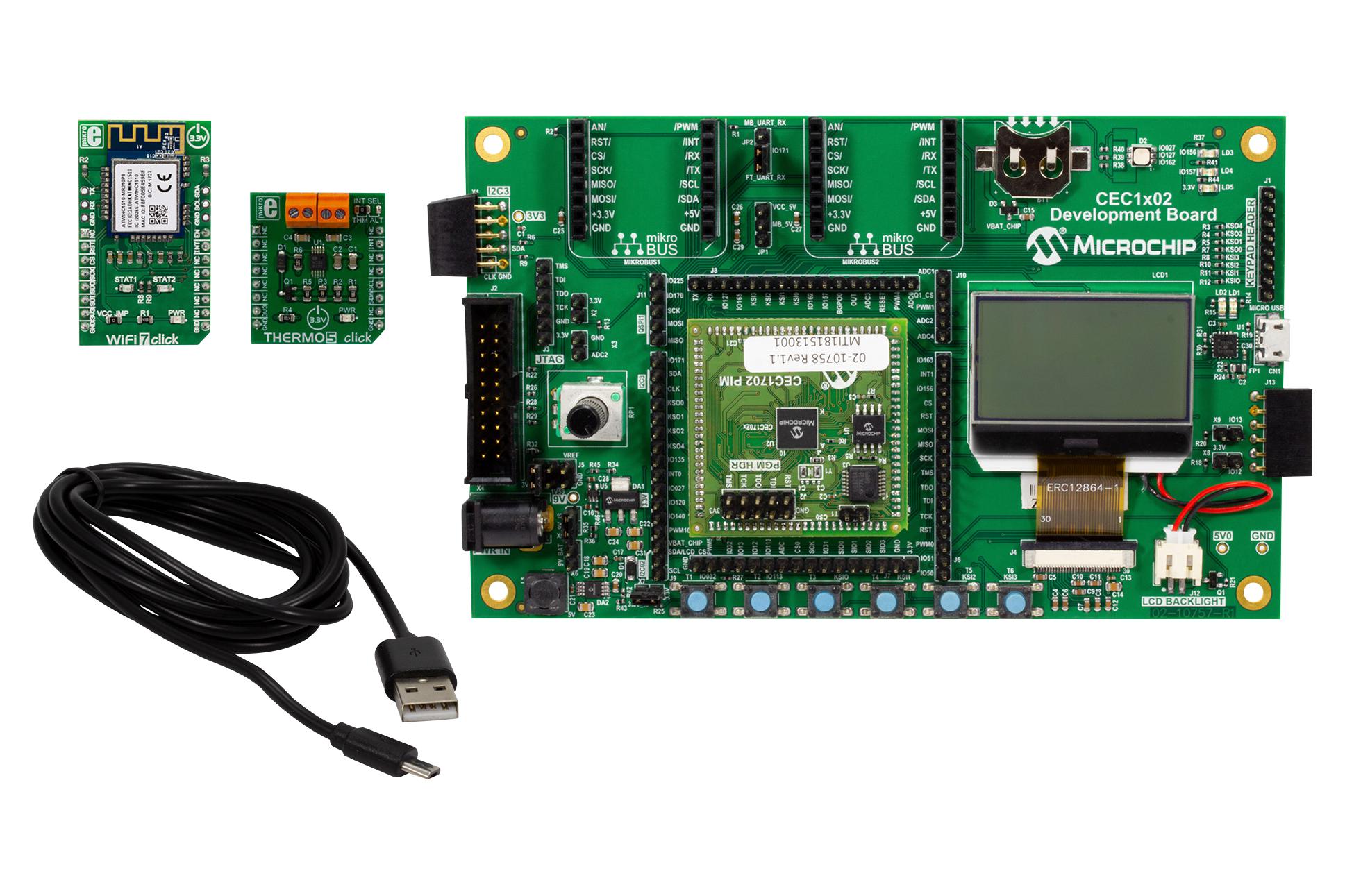 Microchip Dm990013-Bndl Dev Board, Emb/secure Internet-Of-Things