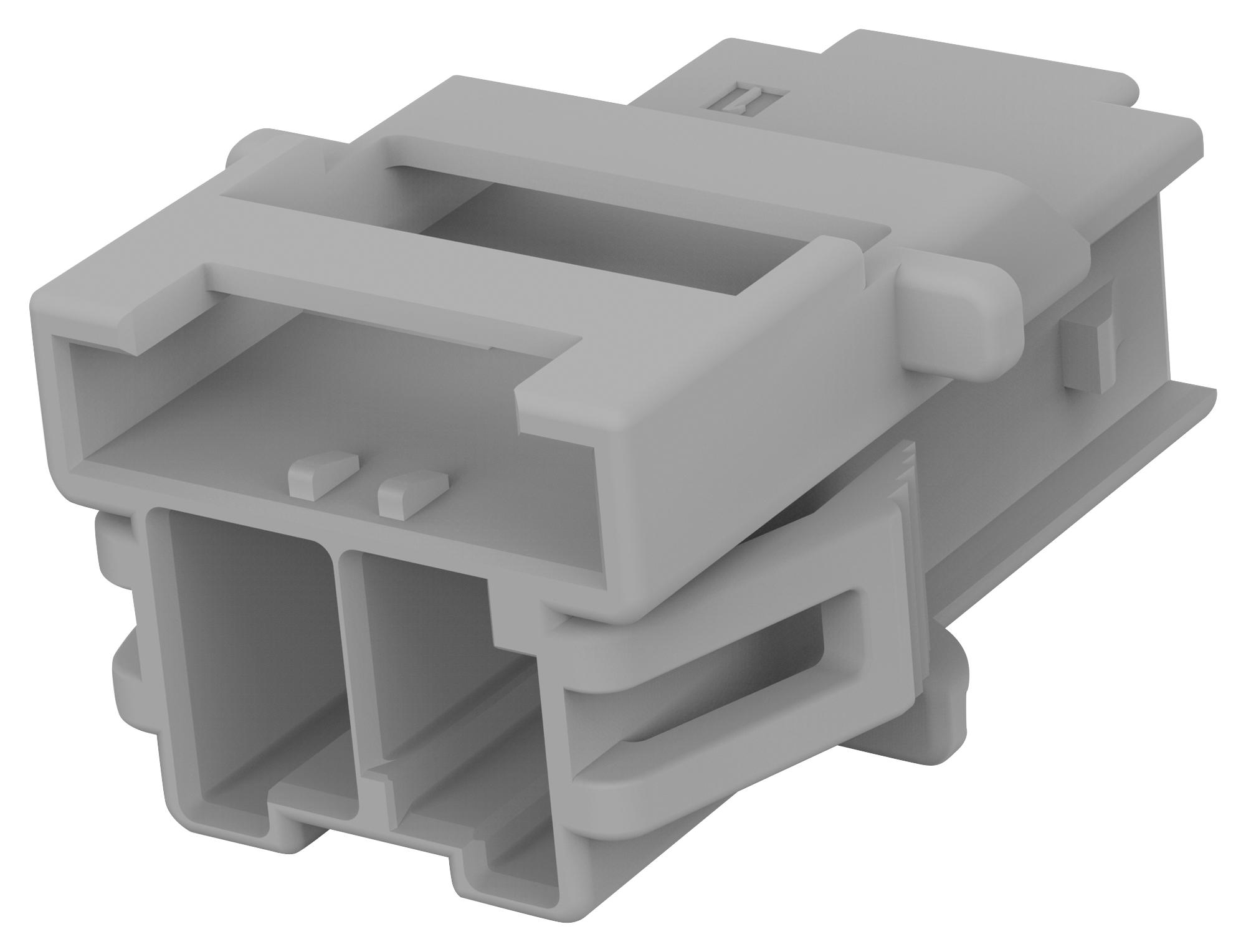 Te Connectivity 5-1971772-2 Rcpt Housing, 2Pos, Pa, Grey