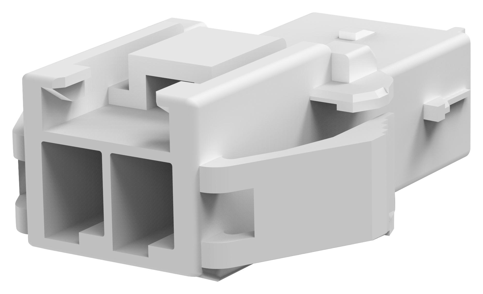 Te Connectivity 2005249-1 Rcpt Housing, 2Pos, Pa 66, Natural