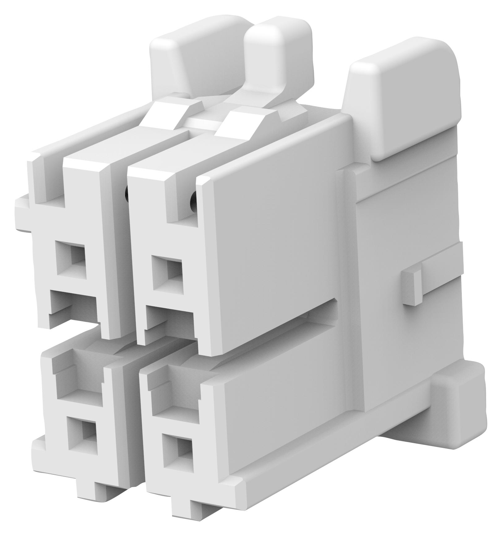 Te Connectivity 1-1971905-2 Conn Housing, Header, 4Pos, 2Row, 3.3Mm