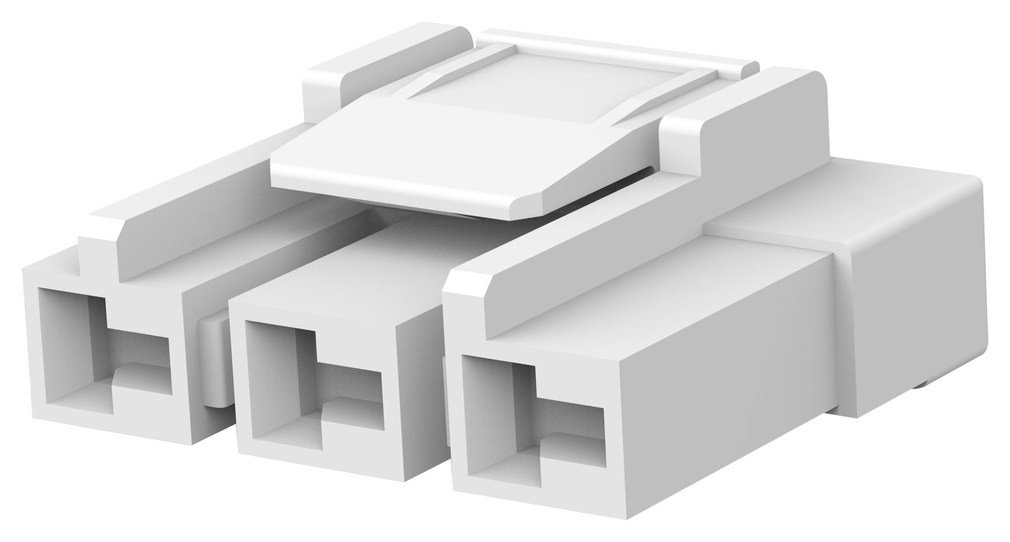 Te Connectivity 1903414-1 Plug Housing, 3Pos, Pa 66 Gf, Natural