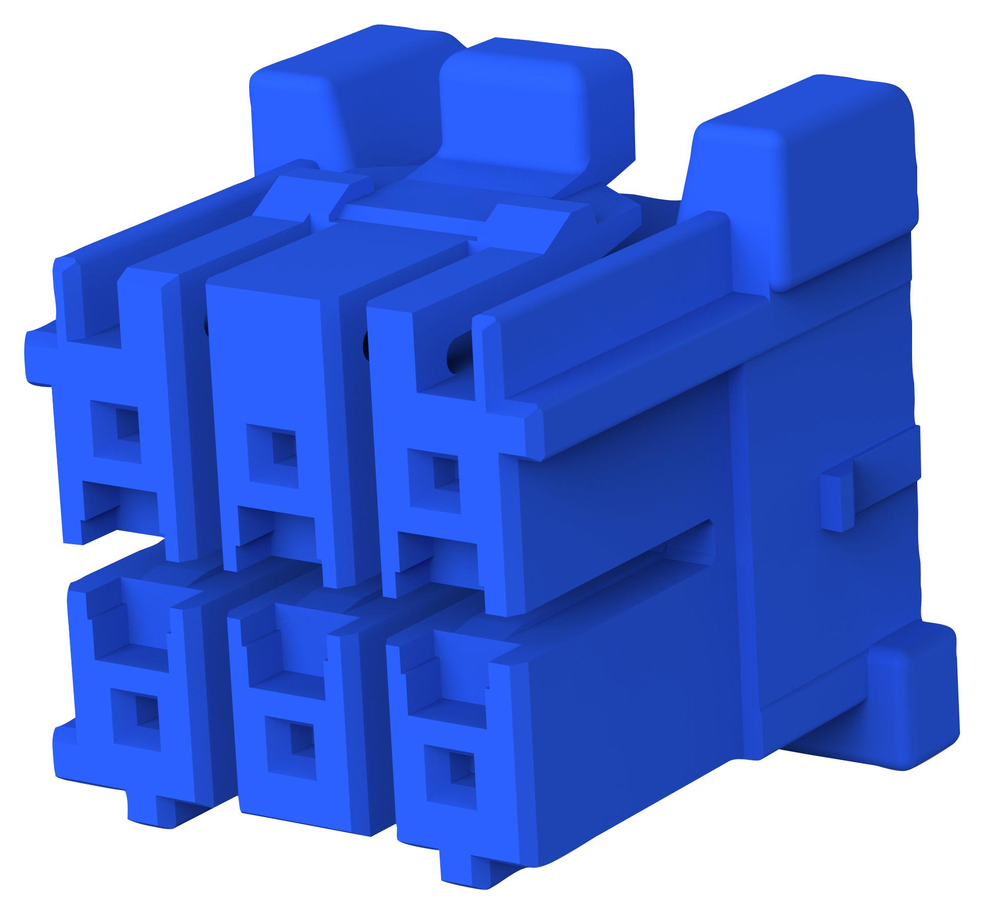 Te Connectivity 2-1971905-3 Conn Housing, Header, 6Pos, 2Row, 3.3Mm