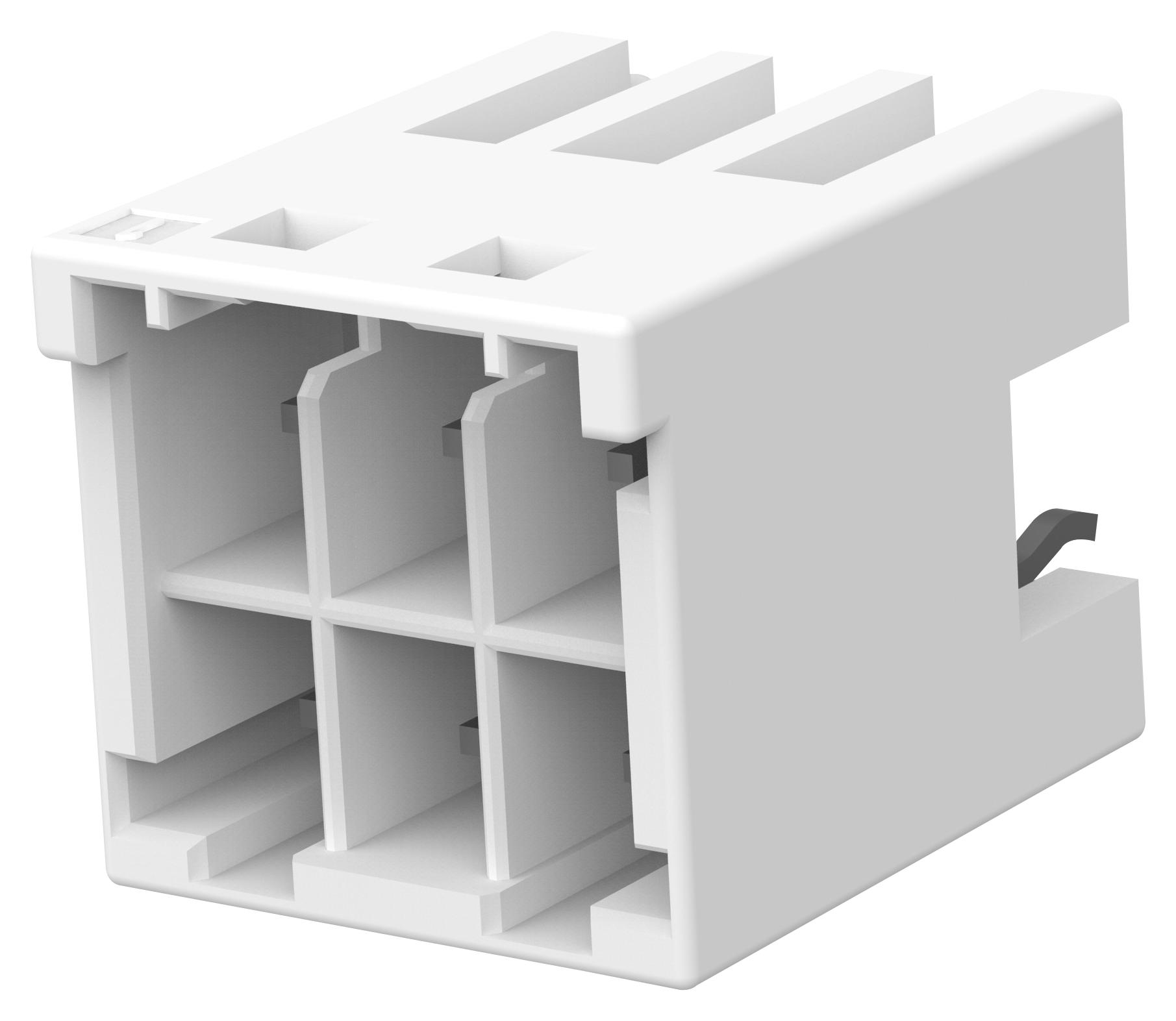 Te Connectivity 1-1971906-3 Connector, Header, 6Pos, 2Row, 3.3Mm