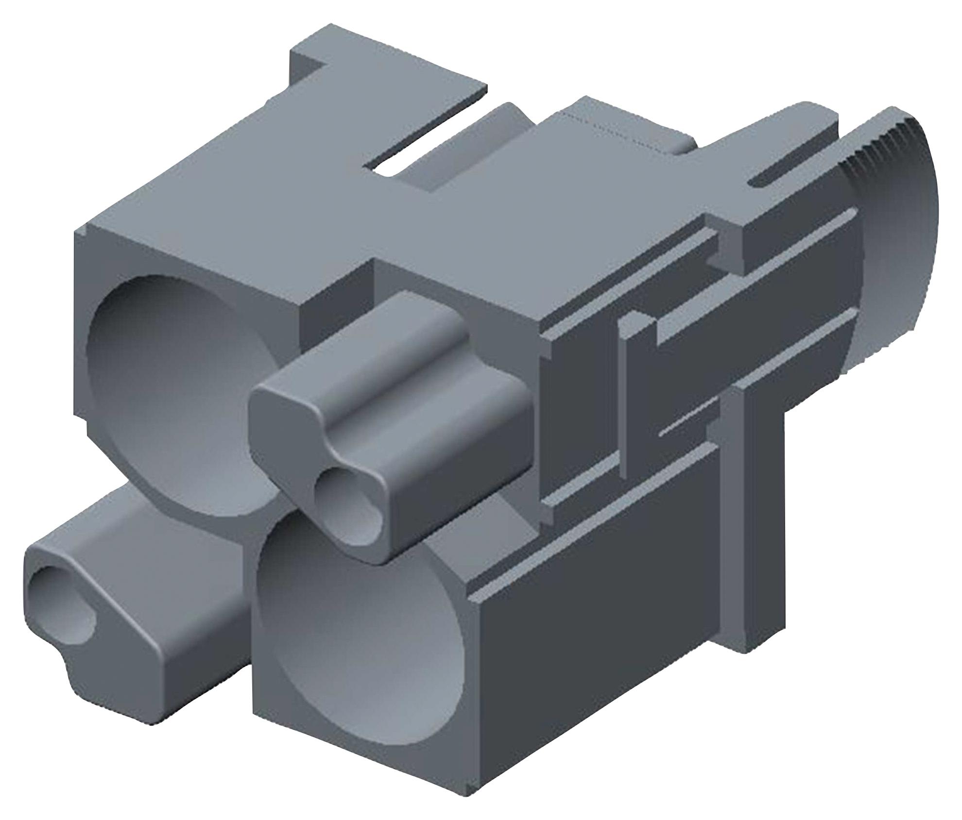 Te Connectivity T2111027201-701 Heavy Duty Insert, Rcpt, 2Pos, 14Awg