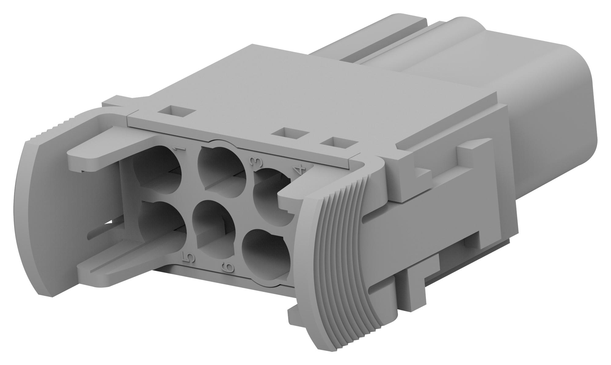 Te Connectivity T2111082201-007 Heavy Duty Insert, Rcpt, 8Pos, 12Awg