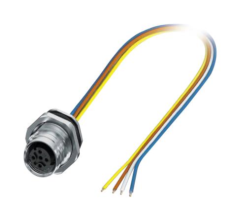 Phoenix Contact 1027670 Sensor Cord, 4P M12 Rcpt-Free End, 500Mm