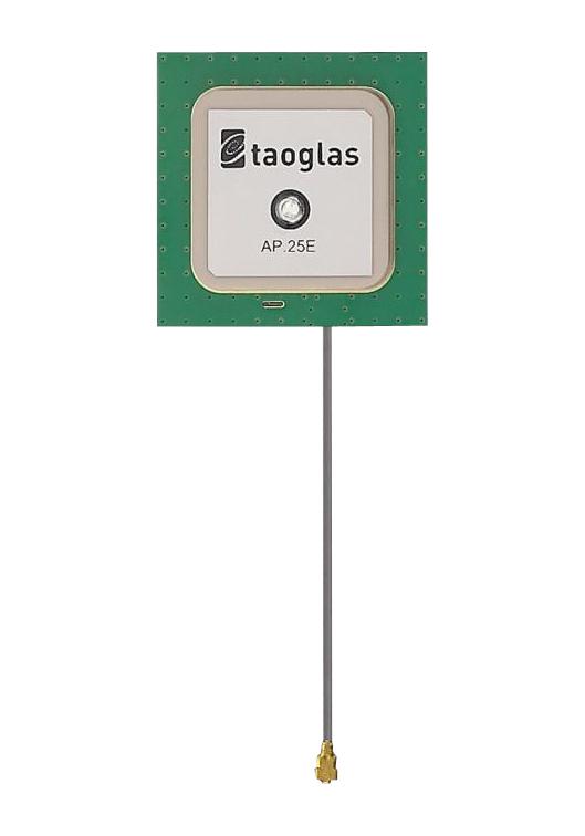 Taoglas Ap.25E.07.0054A Patch Antenna, 1.57542Ghz, 1.5Dbi