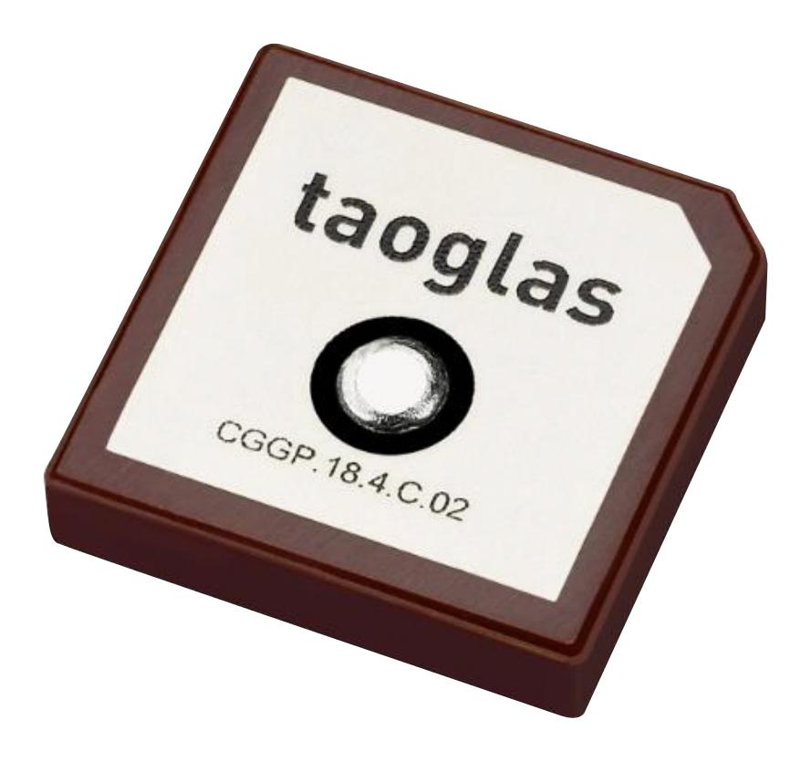 Taoglas Cggp.18.4.c.02 Patch Antenna, 1.575-1.61Ghz, 3Dbi