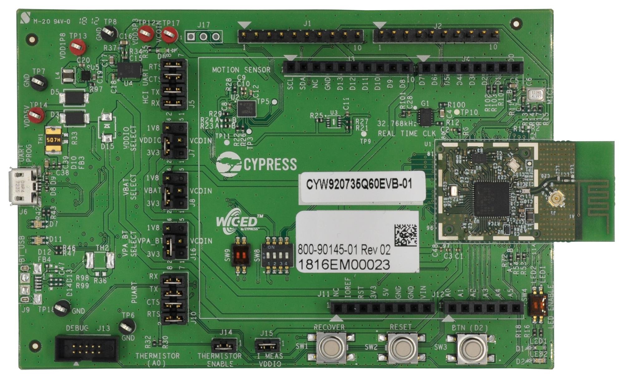 Infineon Cyw920735Q60Evb-01 Eval Kit, Bluetooth Low Energy, Soc